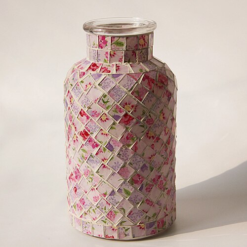 Mosaic Glass Vase-ToShay.org