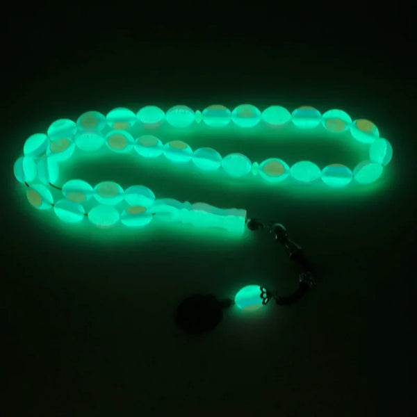 Green Luminous Prayer Beads-ToShay.org