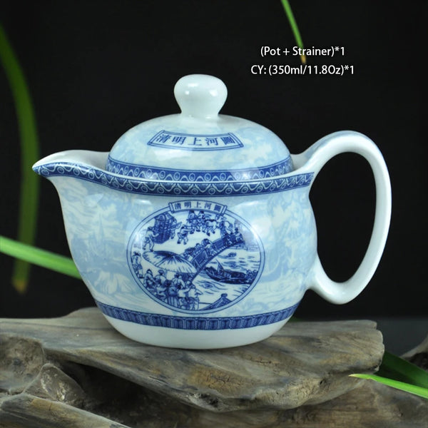 White Painted Ceramic Tea Sets-ToShay.org