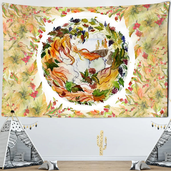 Flower Art Tapestry-ToShay.org