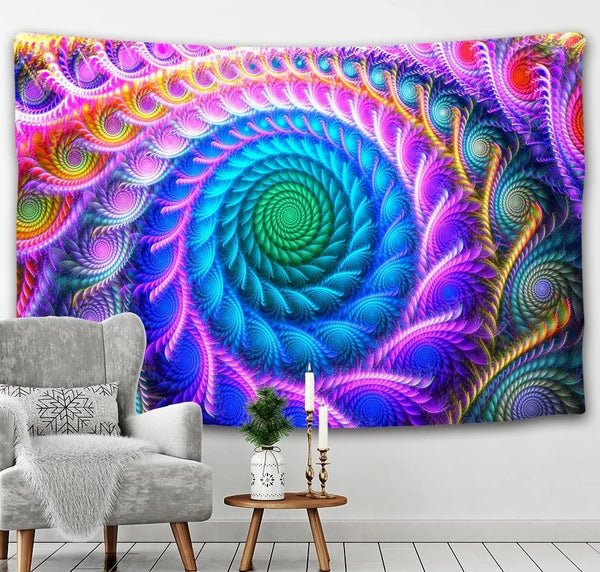 Mandala Swirl Art Tapestry-ToShay.org