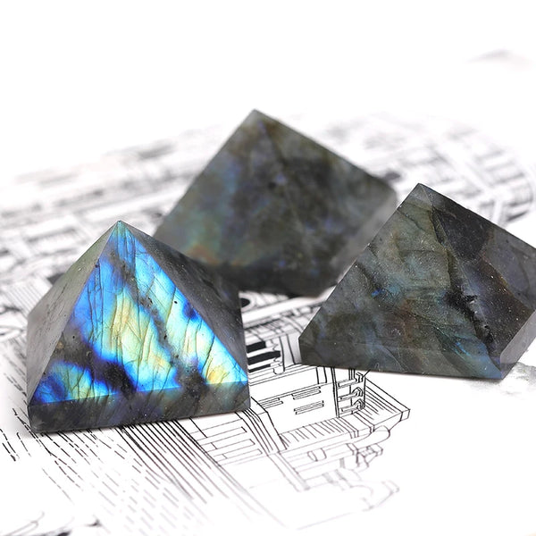 Blue Labrador Feldspar Pyramid-ToShay.org