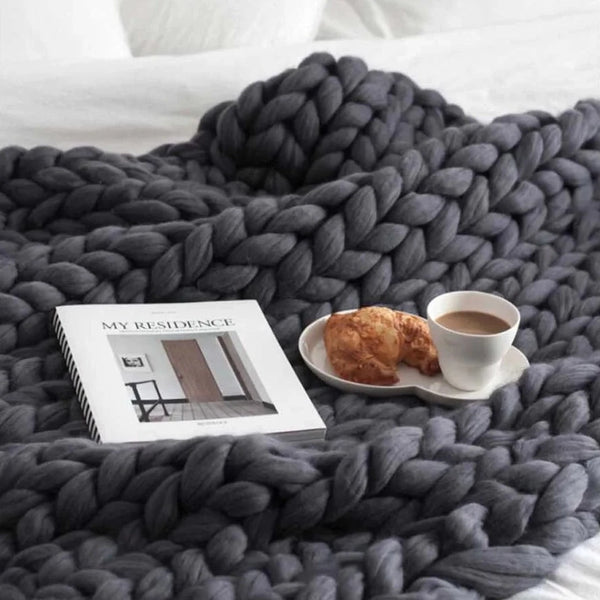 Knitted Throw Blanket-ToShay.org