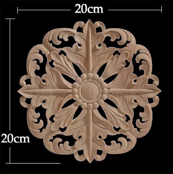 Wood Carved Flower Panel-ToShay.org