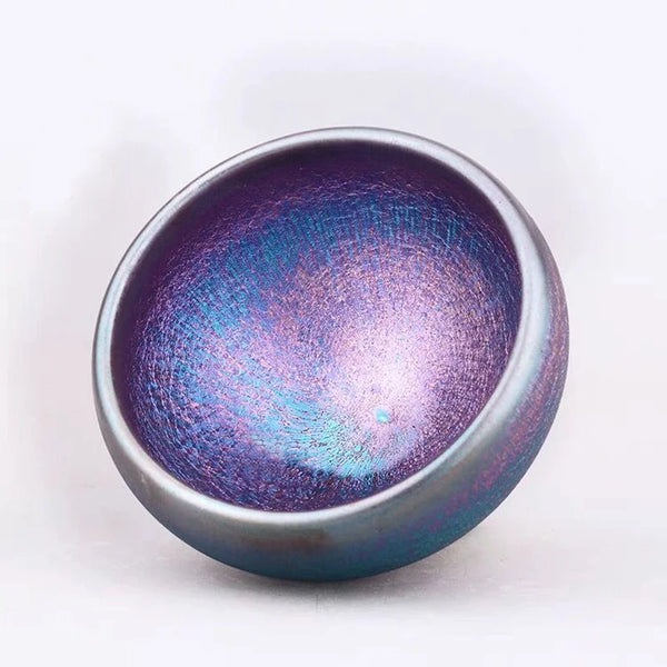 Blue Glaze Ceramic Tea Cup-ToShay.org