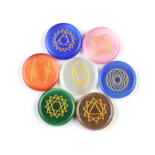 Chakra Crystal Palm Stones-ToShay.org