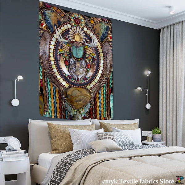 Owl Windbell Art Tapestry-ToShay.org