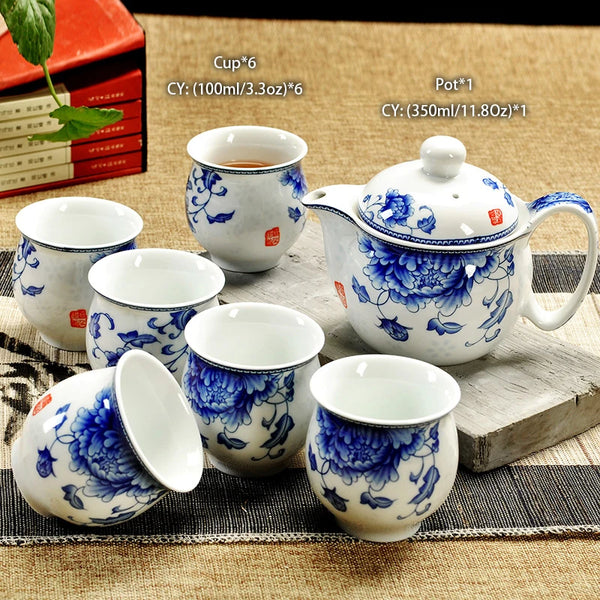 White Painted Ceramic Tea Sets-ToShay.org