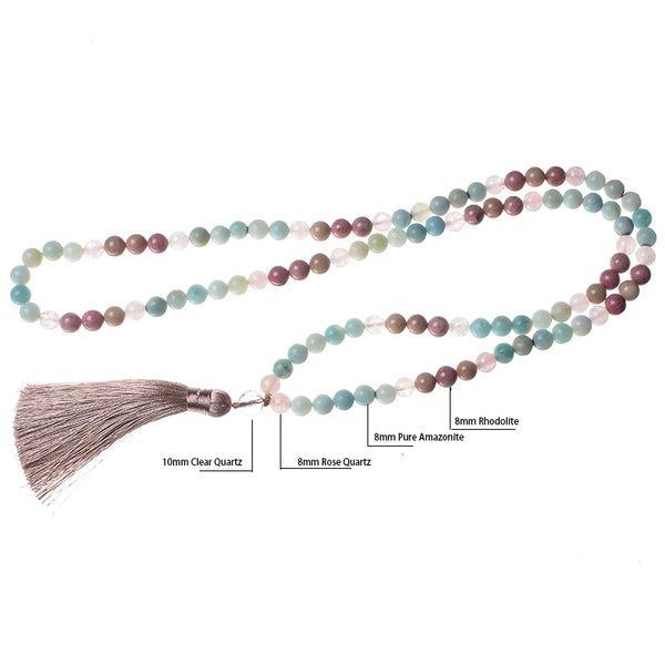 Blue Amazonite Mala Beads-ToShay.org