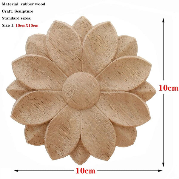 Wood Carved Flower Panel-ToShay.org