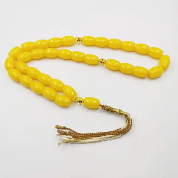 Yellow Amber Prayer Beads-ToShay.org