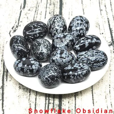 Black Snowflake Obsidian Stones-ToShay.org