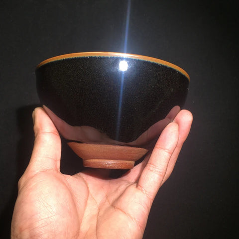 Black Glaze Ceramic Tea Cup-ToShay.org