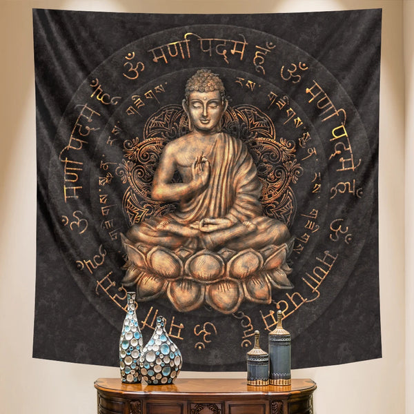 Buddha Meditation Tapestry-ToShay.org