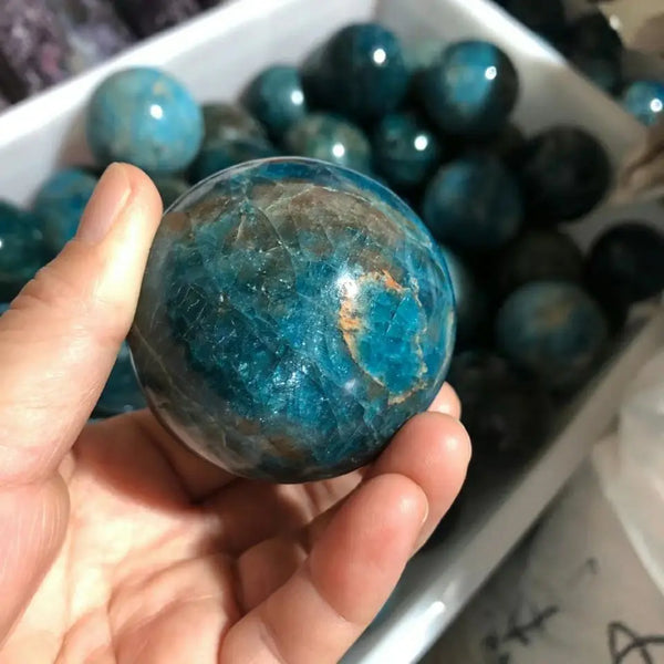 Blue Apatite Ball-ToShay.org