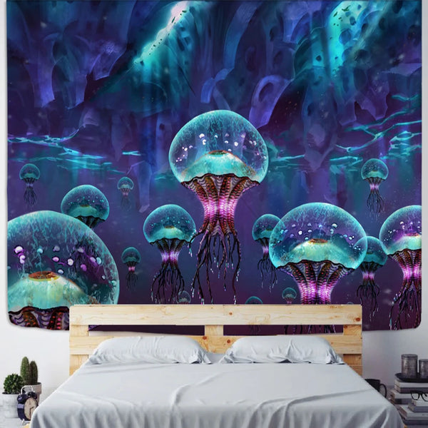 Mushroom Art Tapestry-ToShay.org