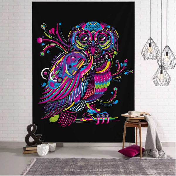 Psychedelic Animal Art Tapestry-ToShay.org