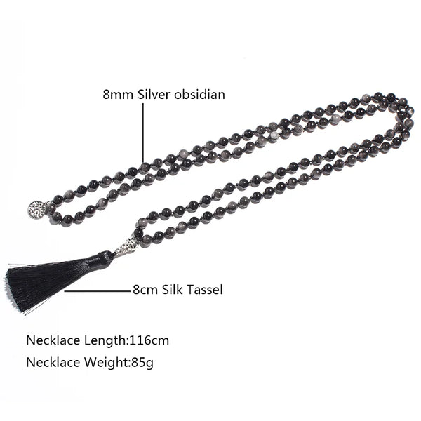 Black Obsidian Mala Beads-ToShay.org