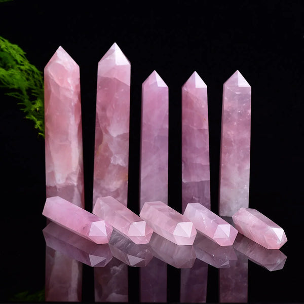 Pink Rose Quartz Crystal Point-ToShay.org