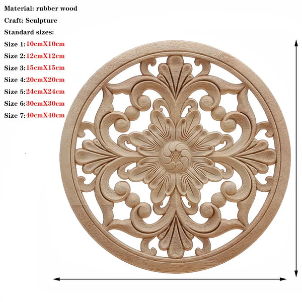 Wood Carved Flower Panel-ToShay.org