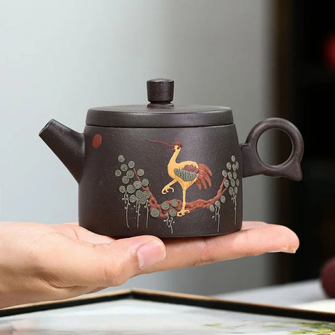 Yixing Painted Clay Tea Pot-ToShay.org