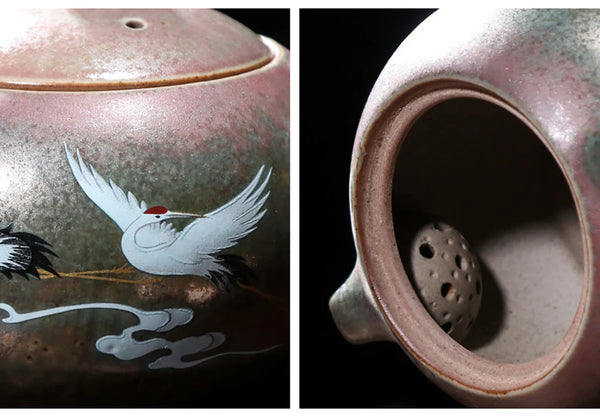 Crane Ceramic Teapot-ToShay.org