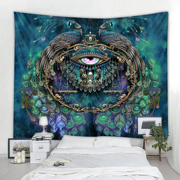 Tropical Bird Art Tapestry-ToShay.org