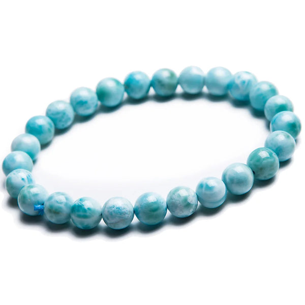 Blue Larimar Bead Bracelet-ToShay.org