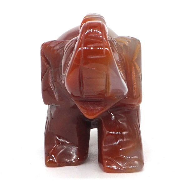 Red Agate Elephant Statue-ToShay.org