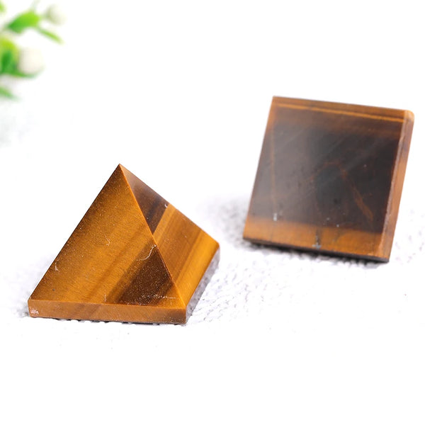 Yellow Tiger Eye Pyramid-ToShay.org