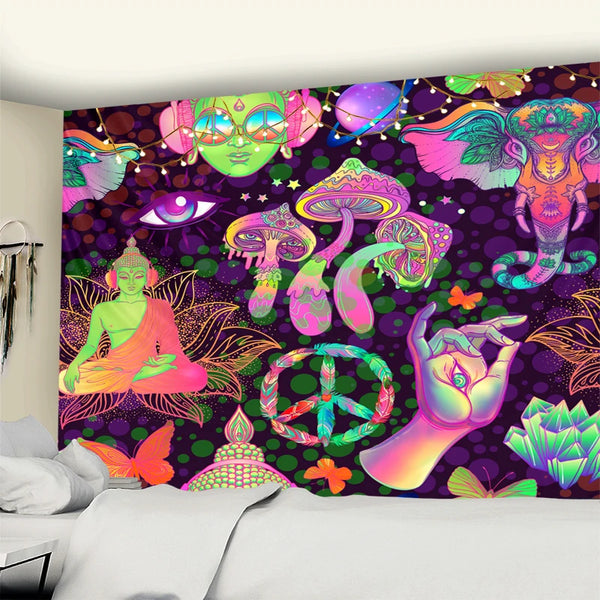 Buddha Art Tapestry-ToShay.org