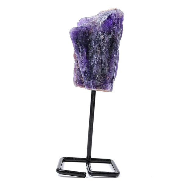 Raw Quartz Crystal Iron Stand-ToShay.org