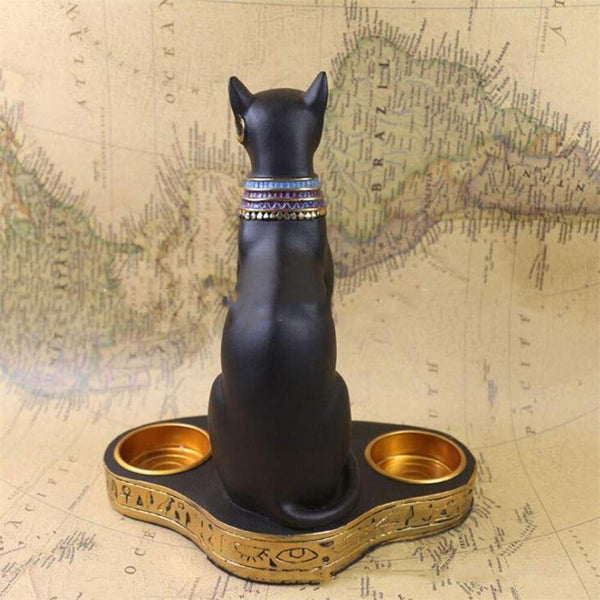 Egyptian Cat Candle Holder-ToShay.org