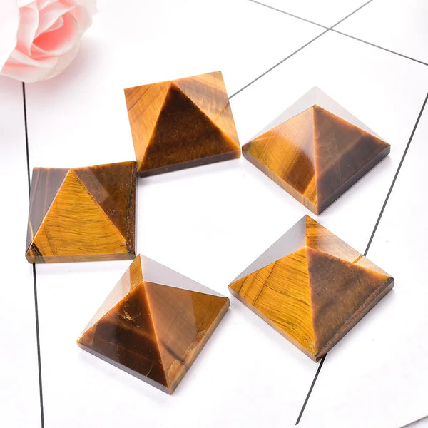 Yellow Tiger Eye Pyramid-ToShay.org