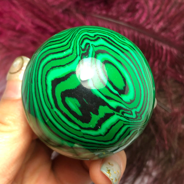 Green Malachite Ball-ToShay.org