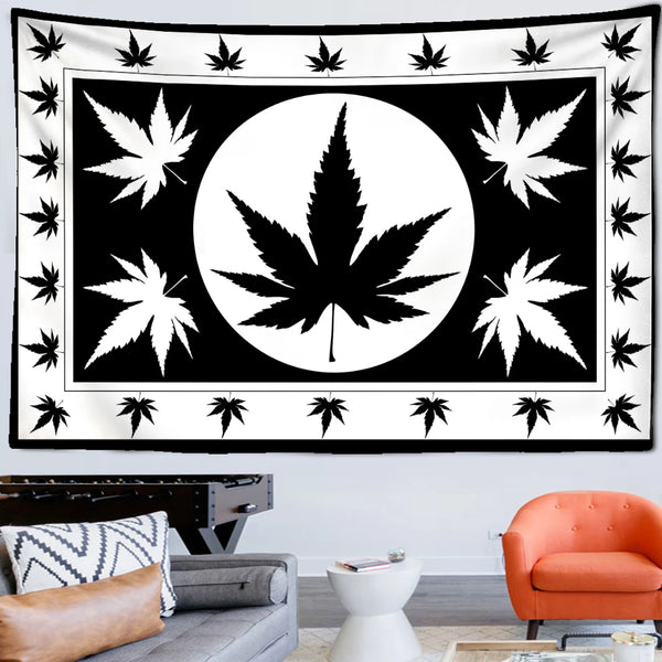 Fluorescent Leaf Art Tapestry-ToShay.org