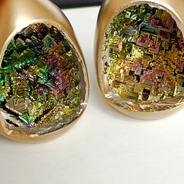 Gold Rainbow Bismuth Ore Egg-ToShay.org