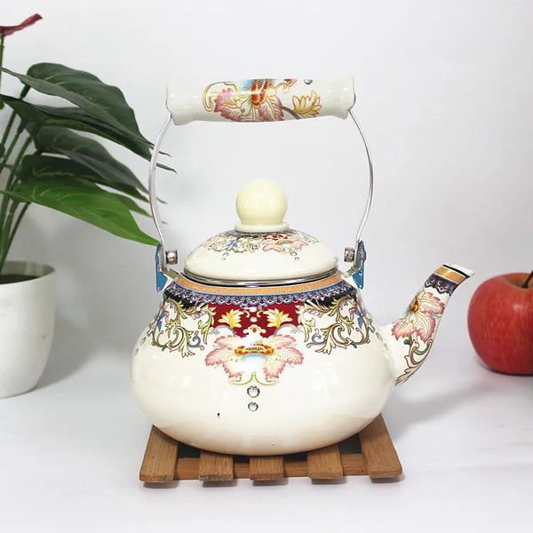 Glazed Porcelain Tea Kettle-ToShay.org