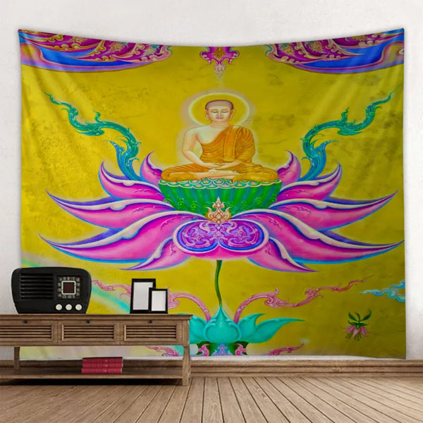 Buddha Meditation Tapestry-ToShay.org