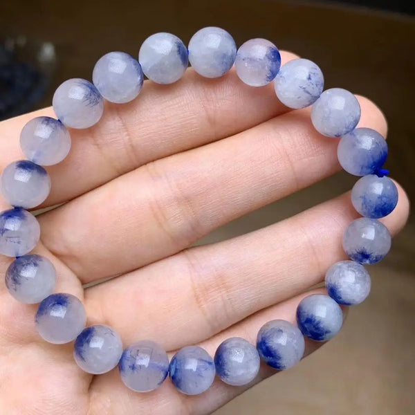 Blue Dumortierite Quartz Bracelet-ToShay.org