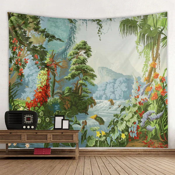 Tropical Garden Tapestry-ToShay.org