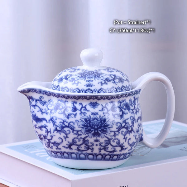 White Painted Ceramic Tea Sets-ToShay.org