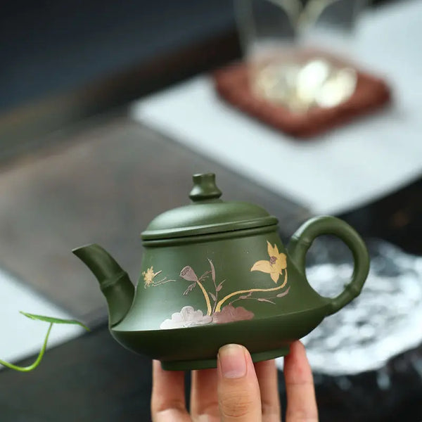 Green Yixing Clay Teapot-ToShay.org