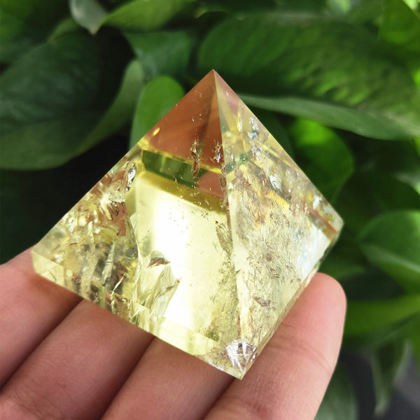 Yellow Citrine Crystal Pyramid-ToShay.org