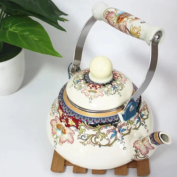 Glazed Porcelain Tea Kettle-ToShay.org