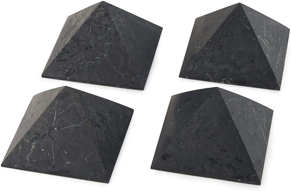 Black Shungite Pyramid-ToShay.org