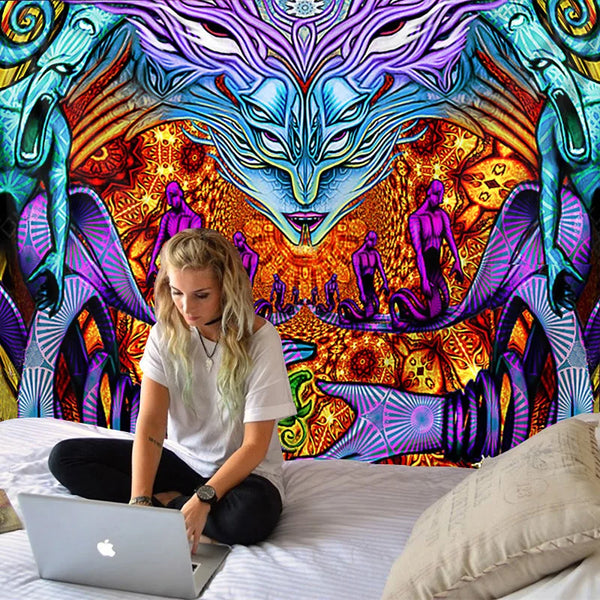 Psychedelic Art Tapestry-ToShay.org