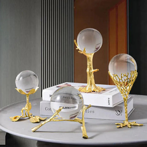 Gold Crystal Ball Stand-ToShay.org