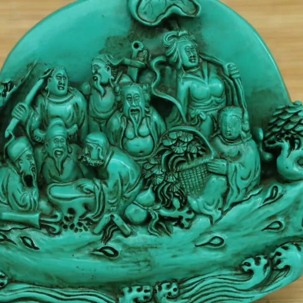 Blue Turquoise Eight Immortals-ToShay.org