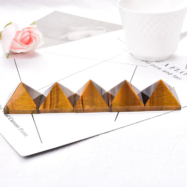 Yellow Tiger Eye Pyramid-ToShay.org